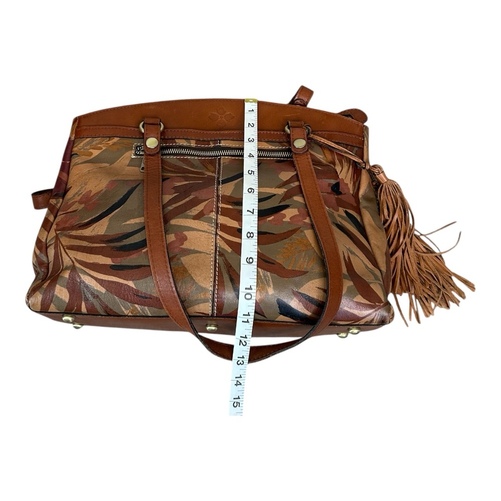 Patricia Nash Limited Edition Poppy Tote Palm Leaves - Picture 14 of 17